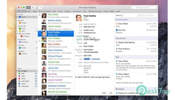 Download BusyContacts  2022.3.1 Free For Mac