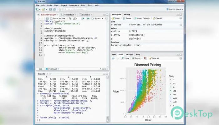 Télécharger Posit RStudio Desktop 2023.12.1.402 Gratuitement Activé Complètement