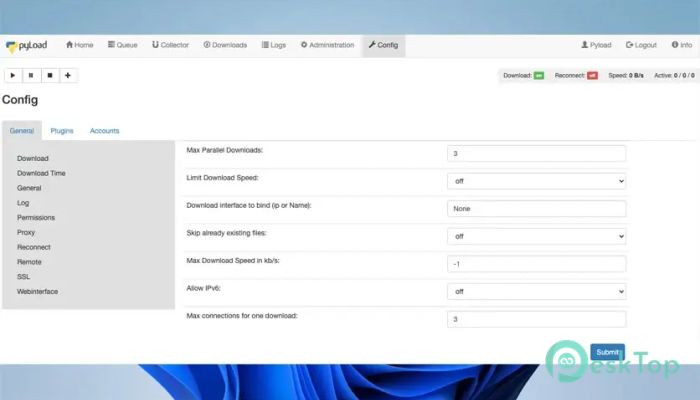 Скачать PyLoad  0.4.20 полная версия активирована бесплатно