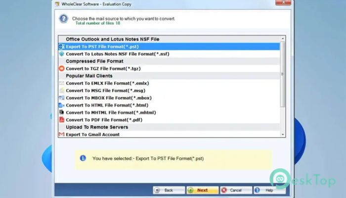 WholeClear EML Converter 1.0 Tam Sürüm Aktif Edilmiş Ücretsiz İndir