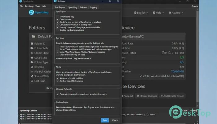 SyncTrayzor 1.0 完全アクティベート版を無料でダウンロード