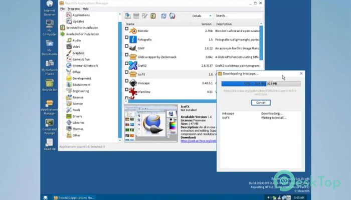 ReactOS 0.4.15 無料ダウンロード