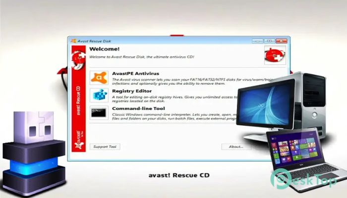  تحميل برنامج AvastPE Antivirus for Avast Rescue Disk 23.8.8416.0 برابط مباشر