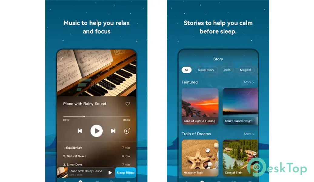 Deep Relax-Sleep & Meditation v1.0.11 APK MOD Полная бесплатная загрузка
