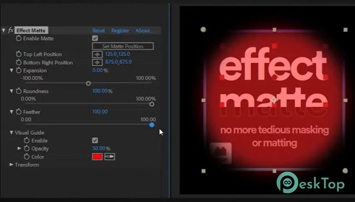 下载 Aescripts Effect Matte  1.4.0 免费完整激活版