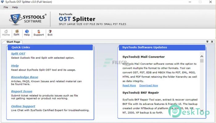  تحميل برنامج SysTools OST Splitter 5.2 برابط مباشر
