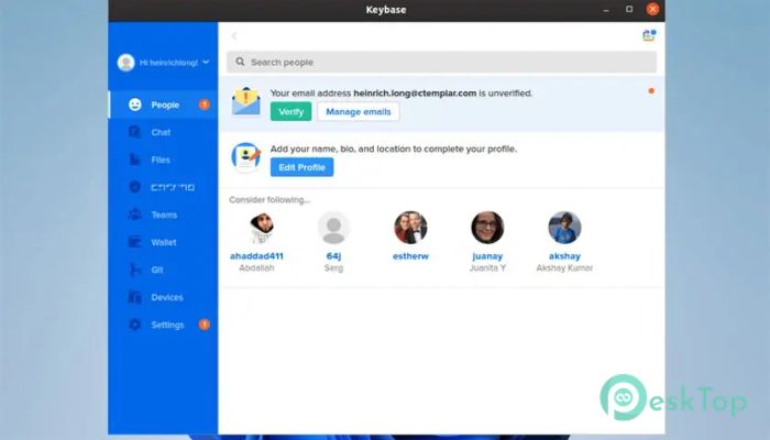 Keybase 1.0 Tam Sürüm Aktif Edilmiş Ücretsiz İndir