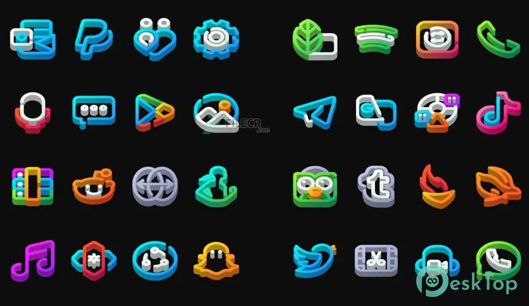 LineDock 3D – Icon Pack v1.0 APK MOD フル無料ダウンロード