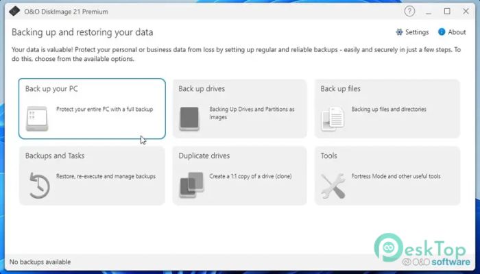 下载 O&O DiskImage Premium 21.0.1078 免费完整激活版