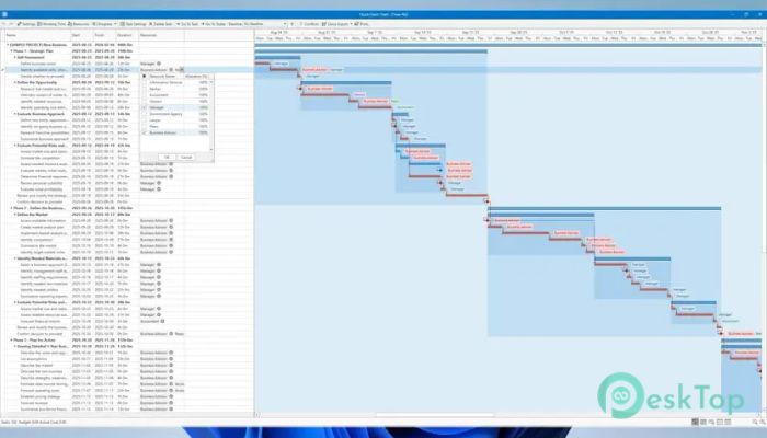 Defined Bytes Quick Gantt Chart