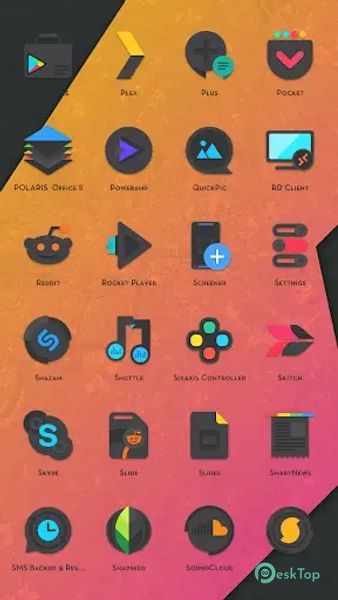 Crispy Dark Icon Pack 4.4.0 APK MOD Descarga gratuita completa