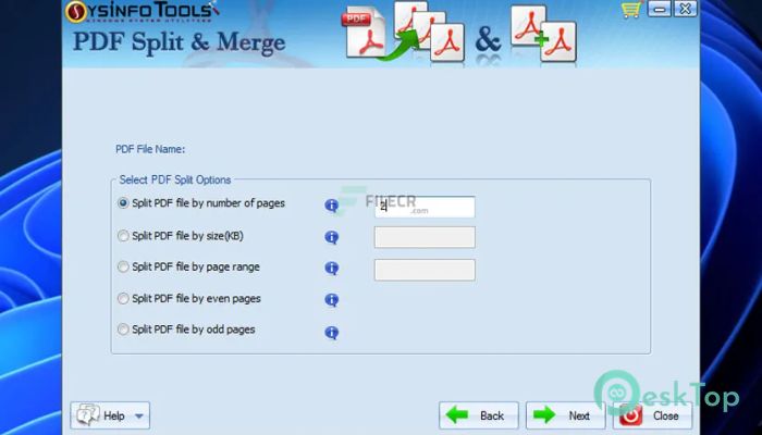 SysInfoTools PDF Split 3.0 Tam Sürüm Aktif Edilmiş Ücretsiz İndir