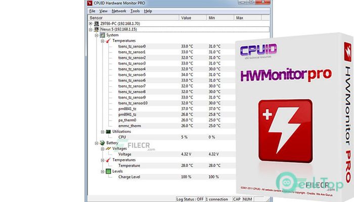  تحميل برنامج CPUID HWMonitor Pro 1.47 برابط مباشر