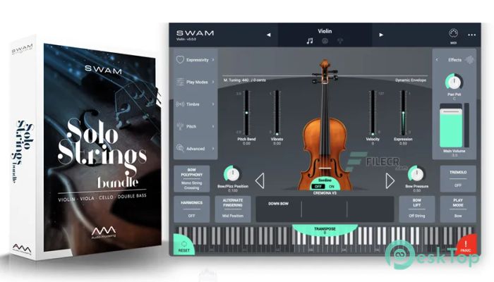 Audio Modeling SWAM Solo Strings Bundle  3.0.1 完全アクティベート版を無料でダウンロード
