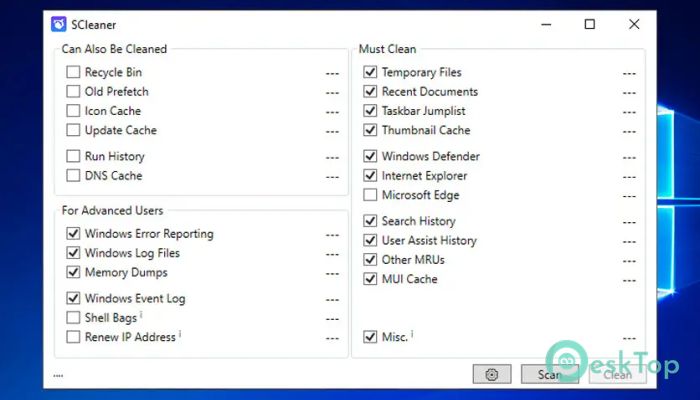 Download SCleaner 1.8 Free Full Activated