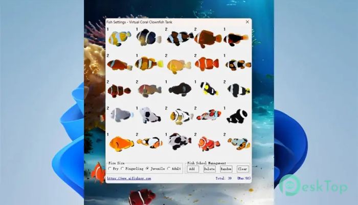 Virtual Coral Clownfish Tank  1.2 Tam Sürüm Aktif Edilmiş Ücretsiz İndir