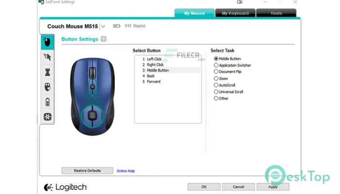 Logitech SetPoint 6.70.55 完全アクティベート版を無料でダウンロード