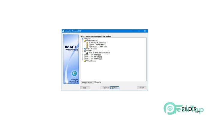  تحميل برنامج TeraByte Drive Image Backup & Restore Suite 3.49 برابط مباشر