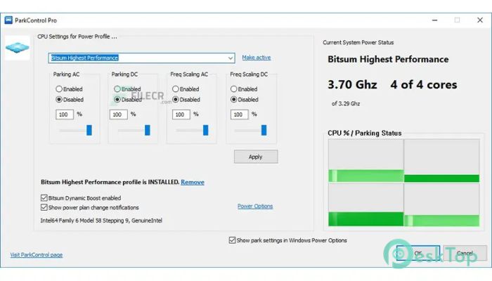  تحميل برنامج Bitsum ParkControl Pro 4.2.0.14 برابط مباشر