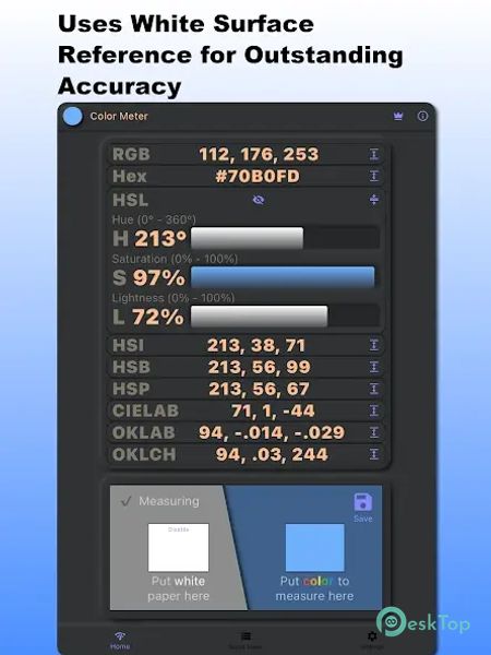 Color Meter - RGB HSL CMYK RYB