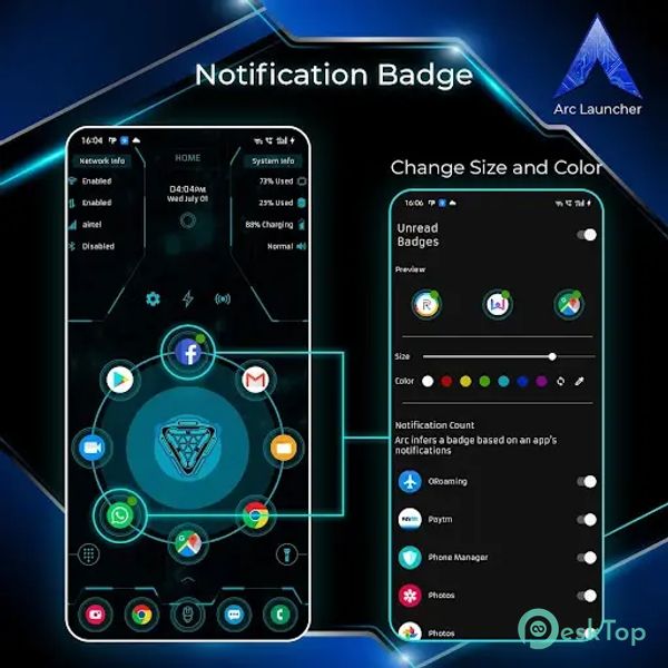 ARC Launcher 2021 & 4D Themes 50.0 APK MOD Полная бесплатная загрузка