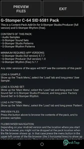 G-Stomper C-64 SID 6581 Pack 3.4.1 APK MOD フル無料ダウンロード
