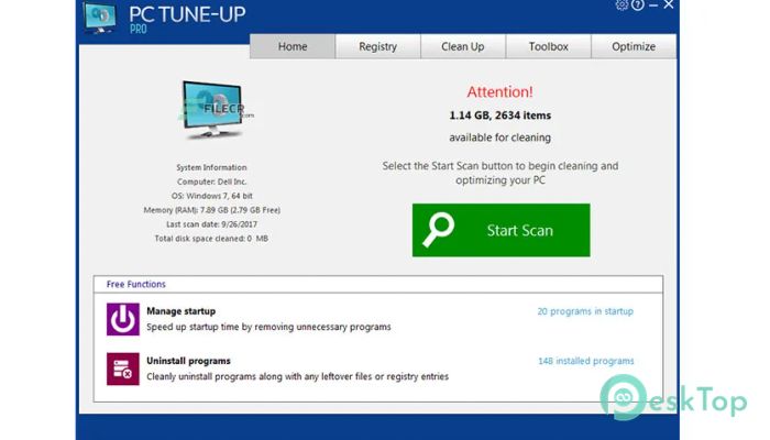Download Large Software PC Tune-Up Pro  7.0.1.1 Free Full Activated