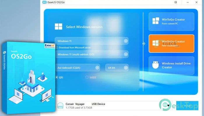 下载 EaseUS OS2Go 4.0 build 20230418 免费完整激活版