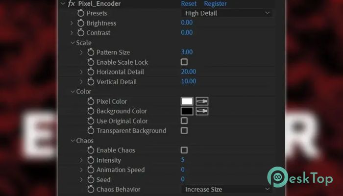 下载 AEScript Pixel Encoder 1.6.3 免费完整激活版