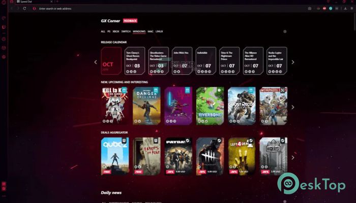 Opera GX Gaming Browser 67 Offline Installer Free Download