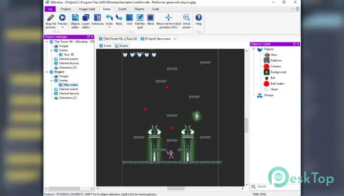 GDevelop 5.4.205  Tam Sürüm Aktif Edilmiş Ücretsiz İndir