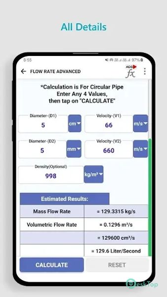 Flow Rate Calculations 1.0422 APK MOD Unlocked (Full) Free Download