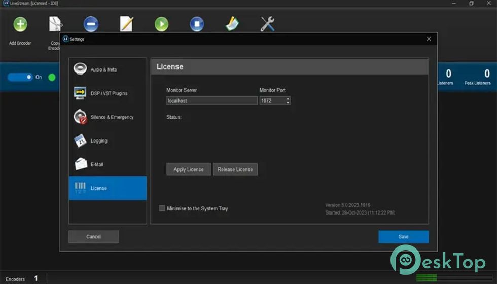PlayoutONE LiveStream Encoder 5.1 Tam Sürüm Aktif Edilmiş Ücretsiz İndir