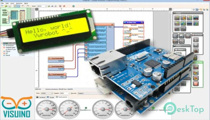 Visuino Pro 8.0.0.125 Tam Sürüm Aktif Edilmiş Ücretsiz İndir