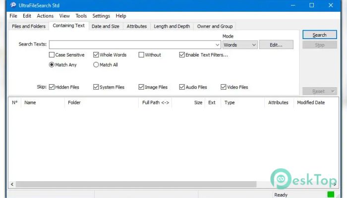 UltraFileSearch 6.5.0.22318 Tam Sürüm Aktif Edilmiş Ücretsiz İndir