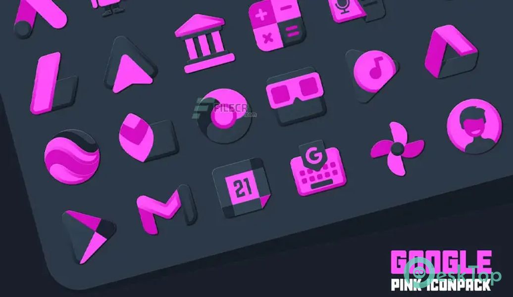 Atom Pink IconPack v1.0 APK MOD Unlocked (Full) Free Download