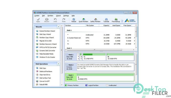 Download AOMEI Partition Assistant 9.5 Free Full Activated