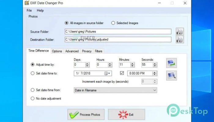  تحميل برنامج EXIF Date Changer Pro  3.9.3.0 برابط مباشر