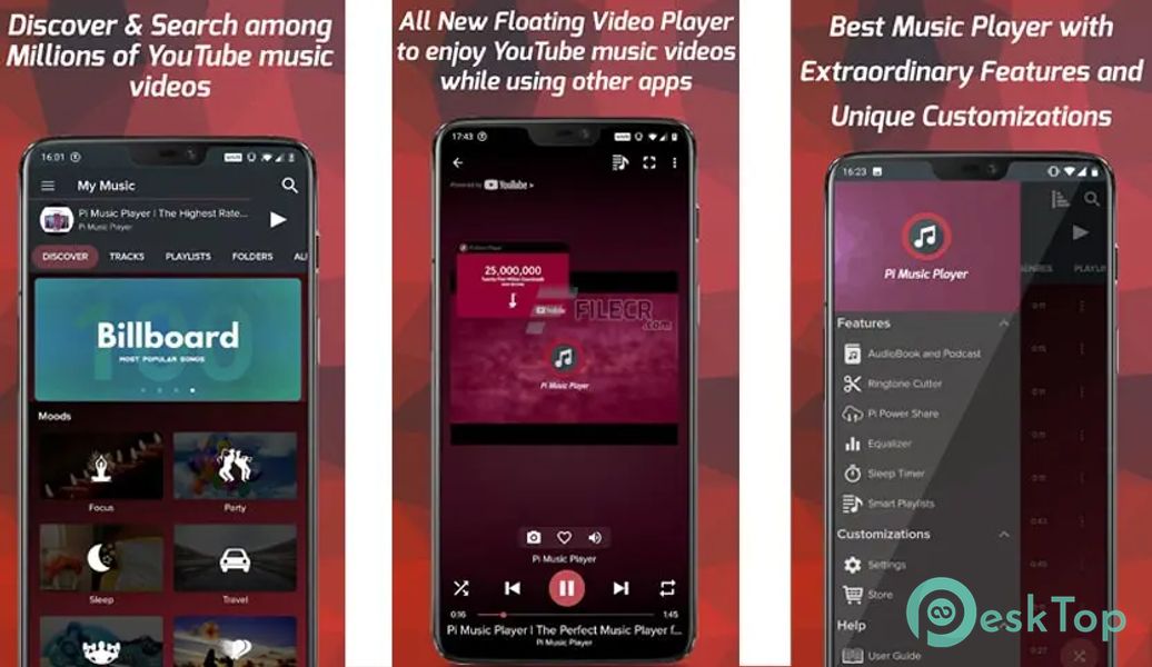 Pi Music Player – Free Music Player, YouTube Music 3.1.3.0 APK MOD تحميل مجاني كامل