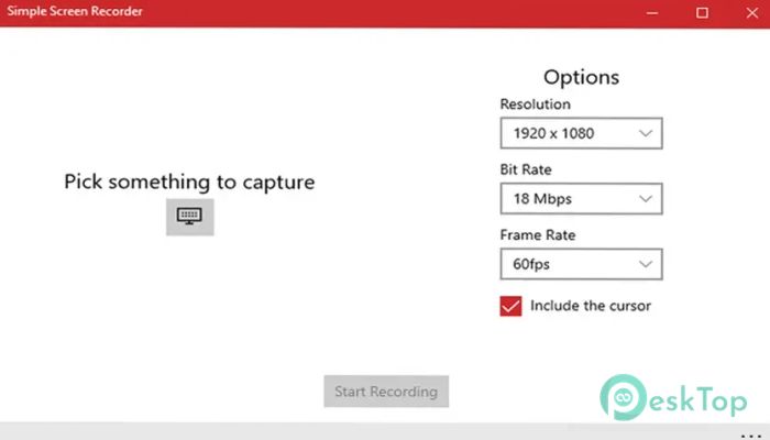 Simple Screen Recorder 1.0 完全アクティベート版を無料でダウンロード