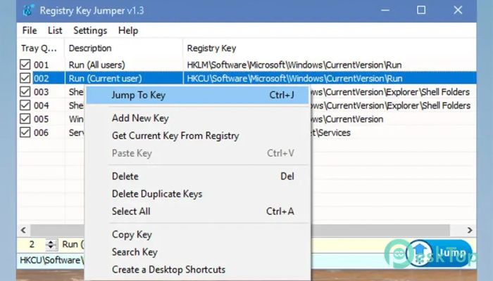 Download Sordum Registry Key Jumper 1.3 Free Full Activated