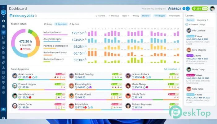 Trackabi Time Tracker 1.0 完全アクティベート版を無料でダウンロード
