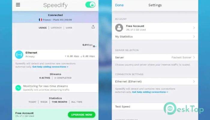 Speedify VPN 1.0 Tam Sürüm Aktif Edilmiş Ücretsiz İndir