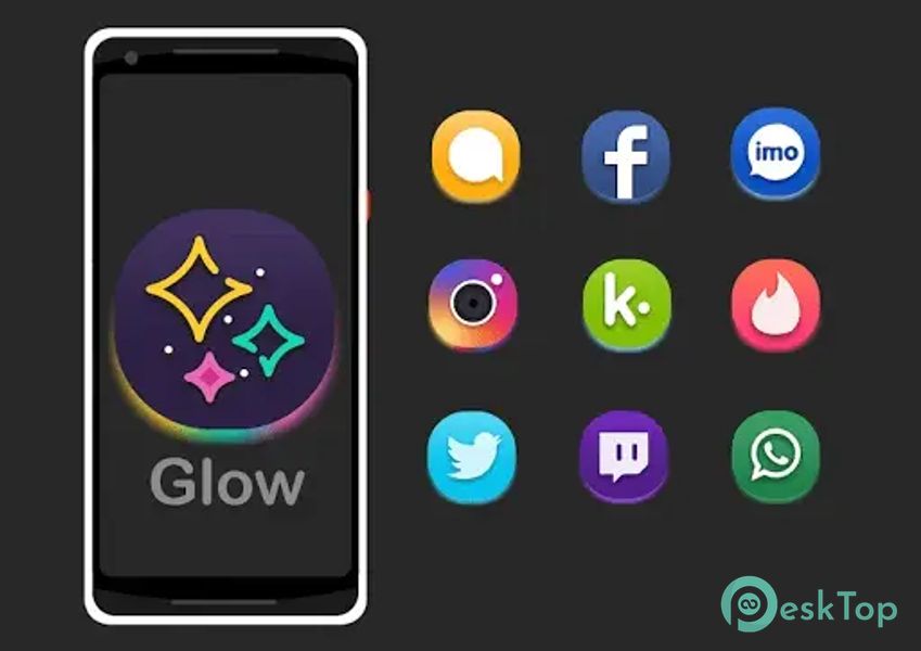 Glow - Icon Pack 14.5 APK MOD Tam Ücretsiz İndir