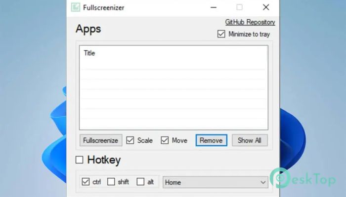 Fullscreenizer 1.0 Tam Sürüm Aktif Edilmiş Ücretsiz İndir