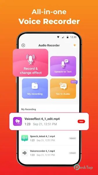 Voice Recorder: Voice Notes 1.2.2 APK MOD Tam Ücretsiz İndir