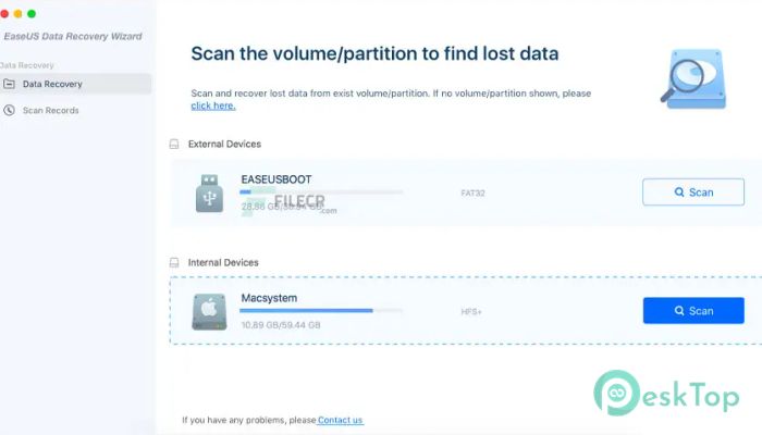 Télécharger EaseUS Data Recovery Wizard Pro 13.8.5 Gratuit pour Mac