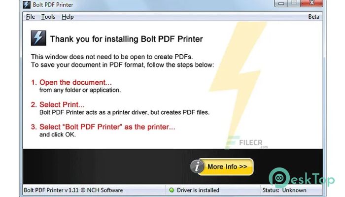 Télécharger NCH Bolt PDF Plus 2.03 Gratuitement Activé Complètement