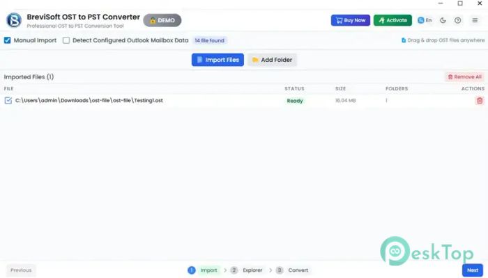 BreviSoft OST to PST Converter Tool