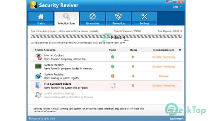 Скачать Reviversoft Security Reviver 2.1.1100.26760 полная версия активирована бесплатно
